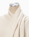 Scarf Style Knitted Pullover - white