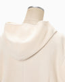 Sleeveless Knitted Hoodie - white