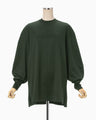 Mercerized Cotton Crew Neck Top - khaki