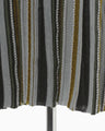 Stripe Jacquard High Neck Knitted Dress - khaki