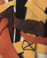 Basket Motif Knitted Top - brown