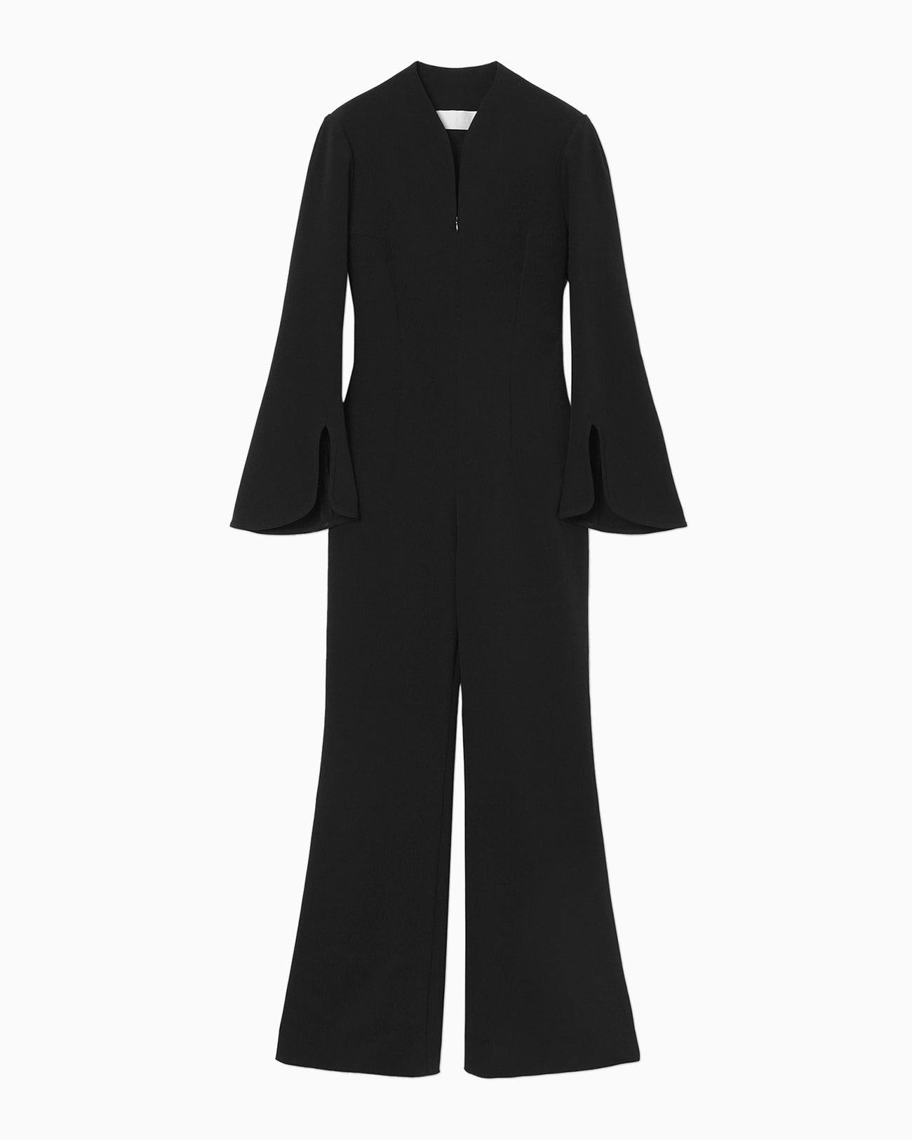 Acetate Polyester Jump Suit - black