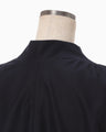 Brushed Cotton Sleeveless V-neck Top - navy