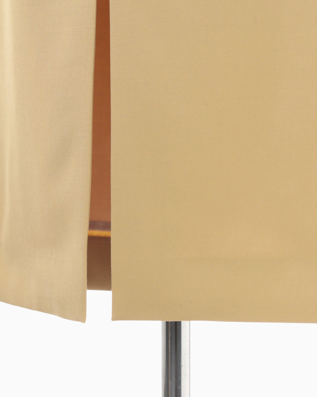 Wool Gabardine High Waisted Skirt - beige