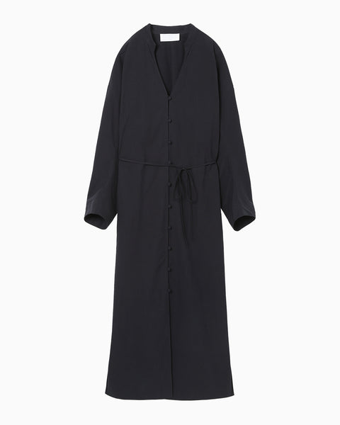 Nidom Cotton Shirt Dress - navy