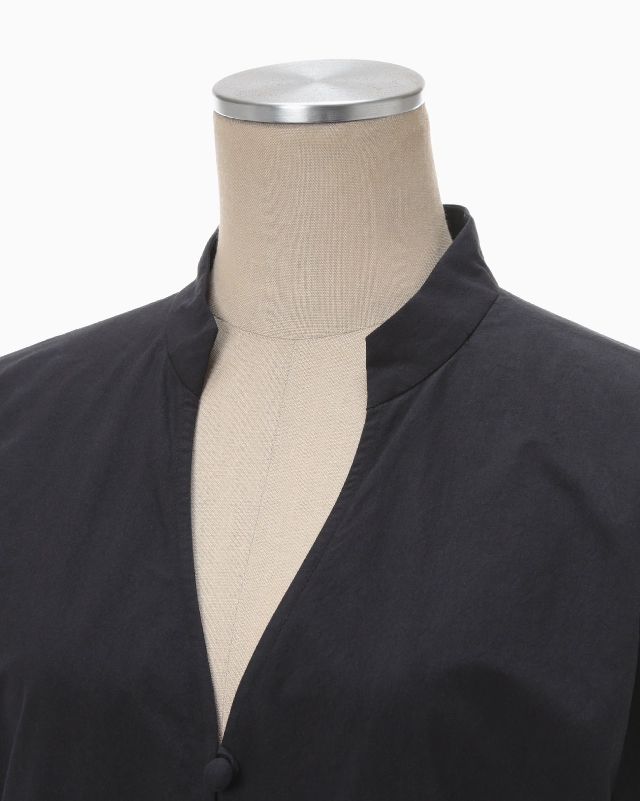 Nidom Cotton Shirt Dress - navy