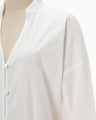Nidom Cotton Shirt Dress - white