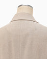 Linen Touch Triacetate Double Breasted Jacket - beige
