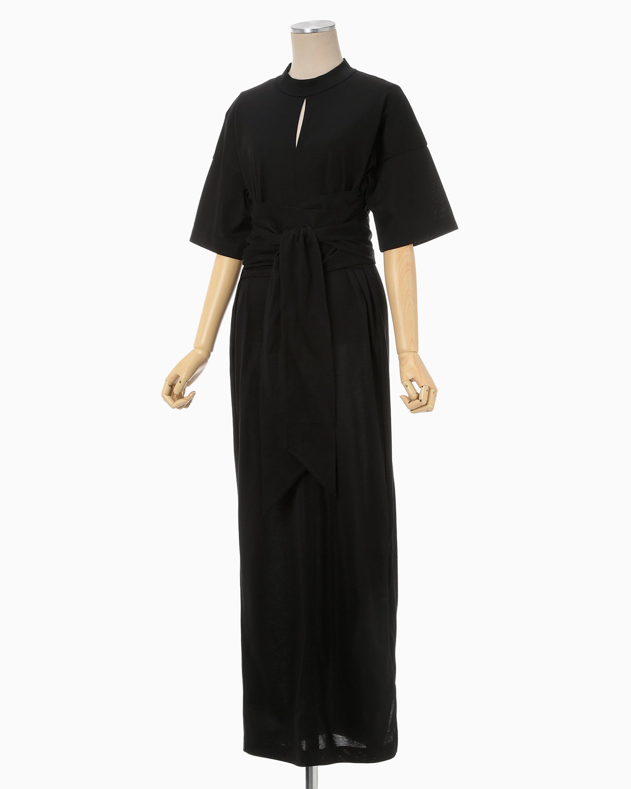 Suvin Cotton Jersey Dress - black