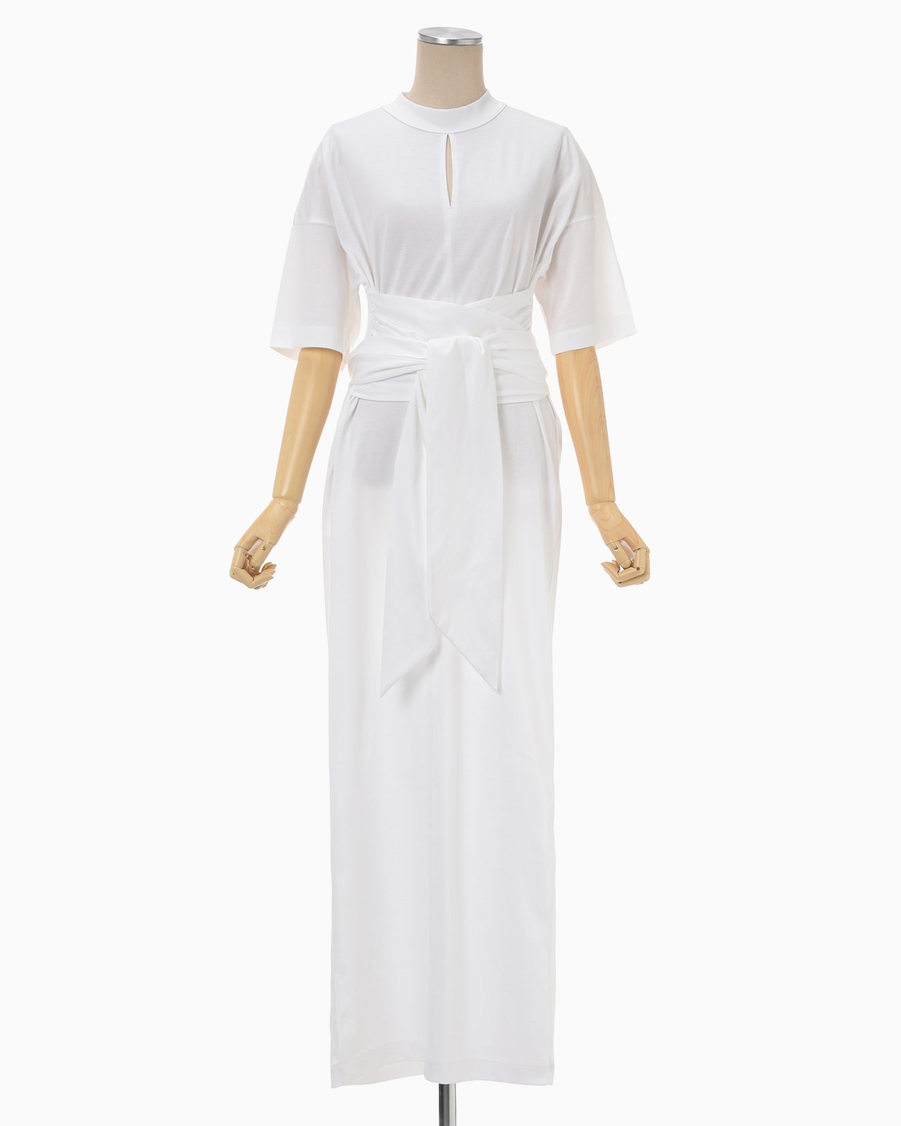 Suvin Cotton Jersey Dress - white - Mame Kurogouchi
