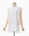 Suvin Cotton Jersey Emboridery Top - white