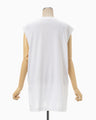 Suvin Cotton Jersey Emboridery Top - white