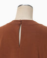 Cotton Jersey Sleeveless Top - brown