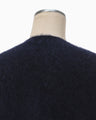 Brused Alpaca Knitted Top - navy