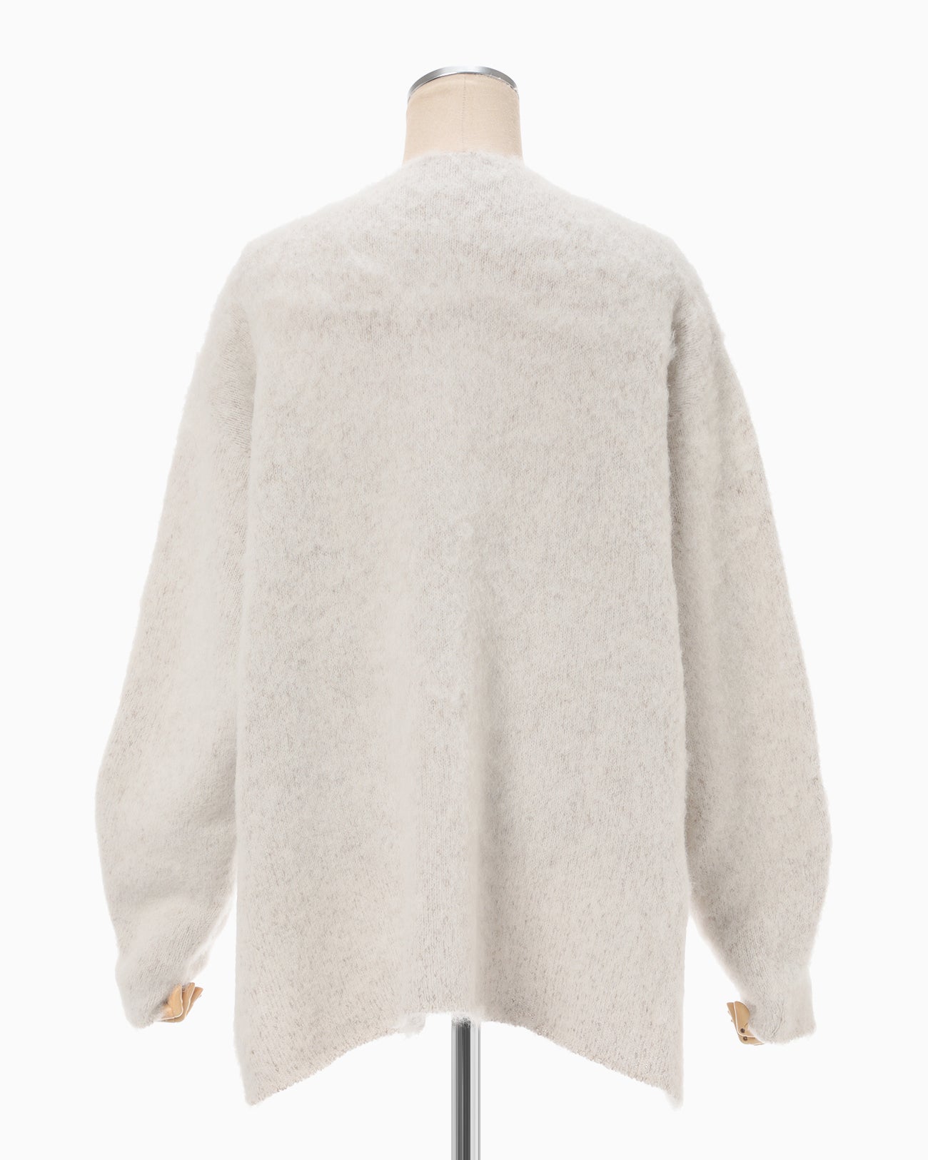 Brused Alpaca Knitted Top - beige