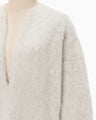 Brused Alpaca Knitted Top - beige