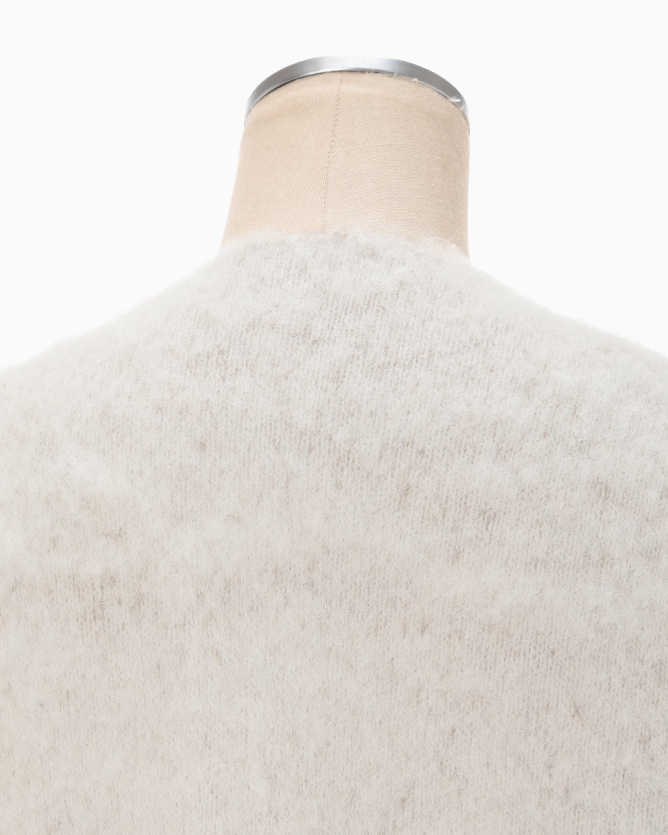 Brused Alpaca Knitted Top - beige