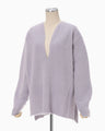 Brused Alpaca Knitted Top - lavender