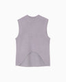 Brused Alpaca Sleeveless Knitted Top - lavender