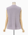 Brused Alpaca Sleeveless Knitted Top - lavender