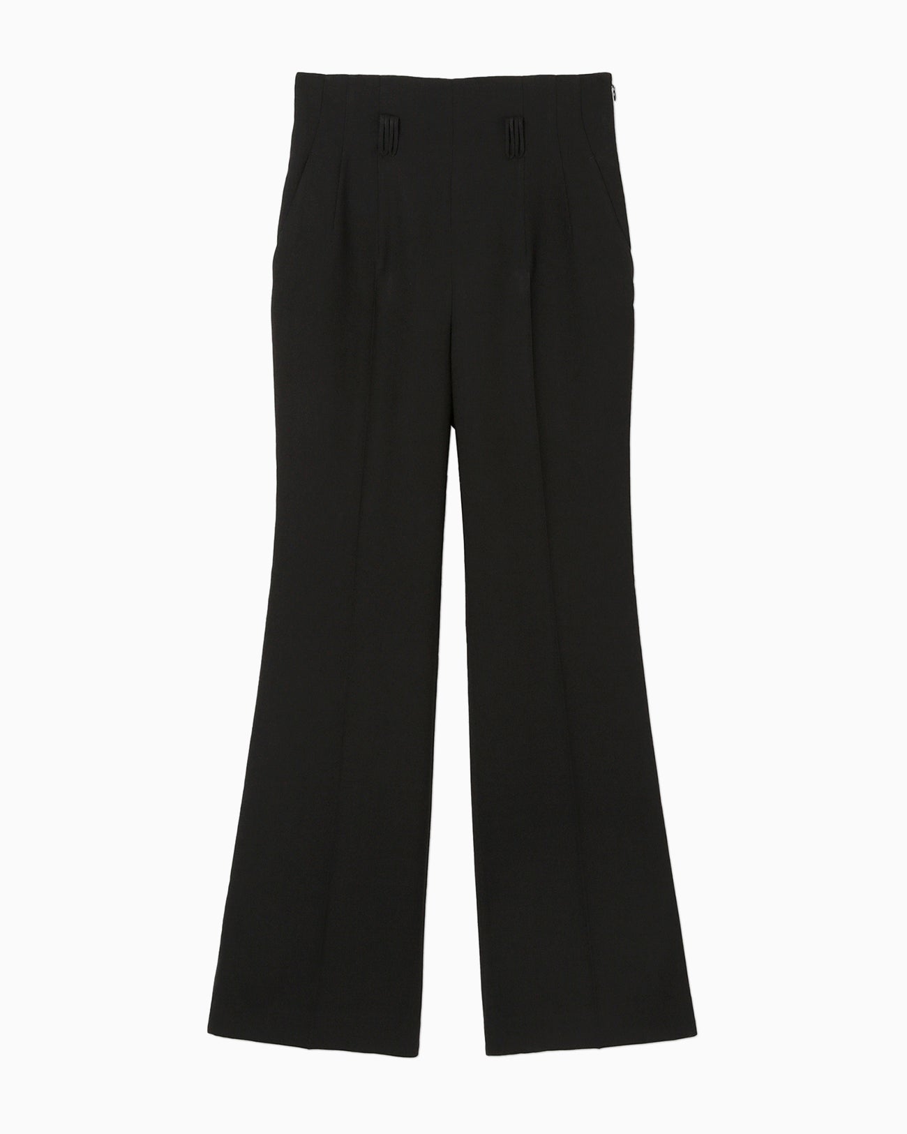 Linen Touch Triacetate Suits Trousers - black