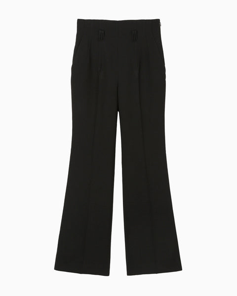 Linen Touch Triacetate Suits Trousers - black