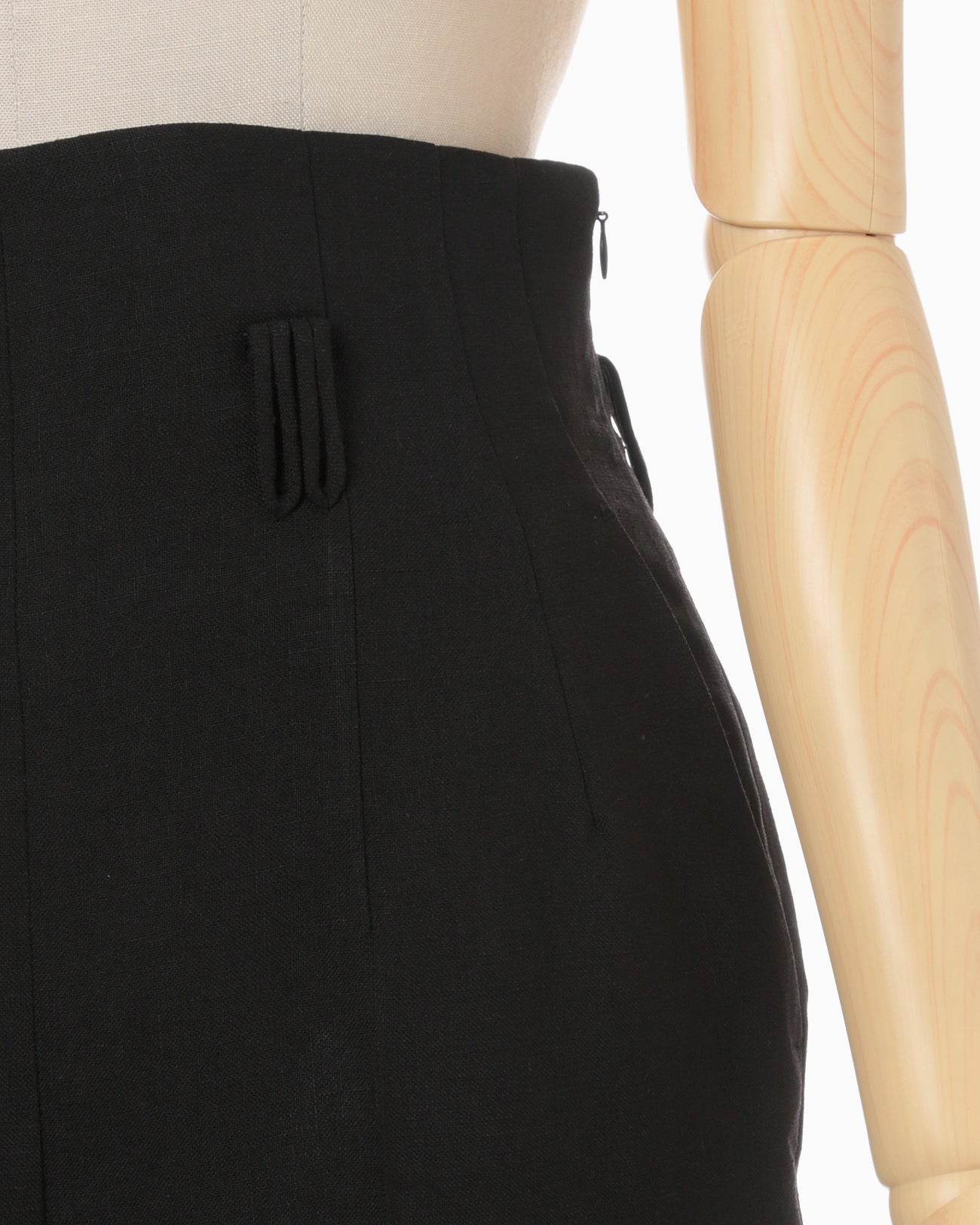 Linen Touch Triacetate Suits Trousers - black