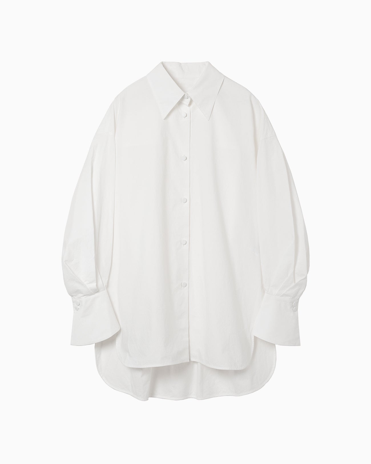 Nidom Cotton Oversized Shirt - white