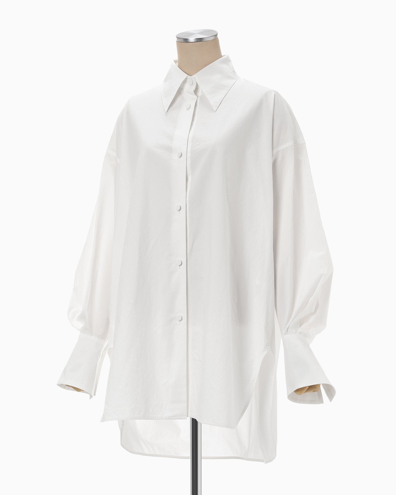 Nidom Cotton Oversized Shirt - white