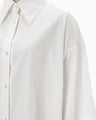 Nidom Cotton Oversized Shirt - white