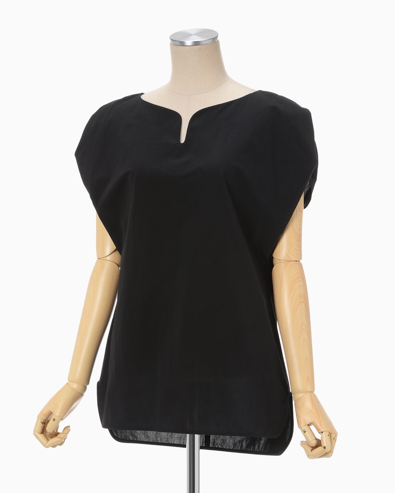 Dry Touch Cotton Blouse - black