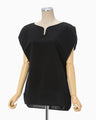 Dry Touch Cotton Blouse - black