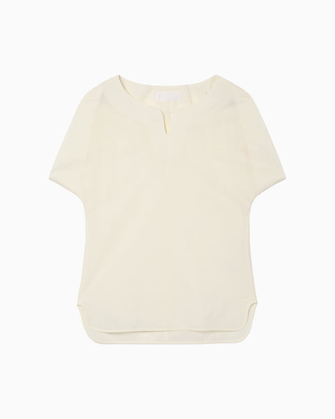 Dry Touch Cotton Blouse - ecru