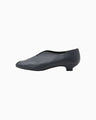 Curved Line Low Heel Slip-on - navy