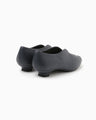 Curved Line Low Heel Slip-on - navy