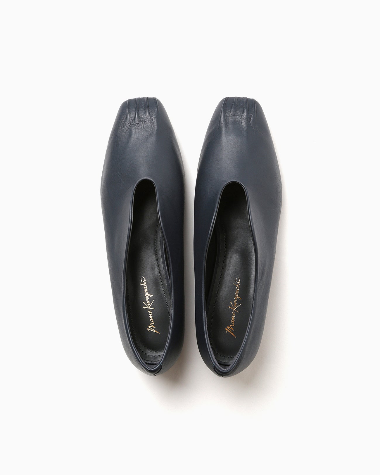 Curved Line Low Heel Slip-on - navy