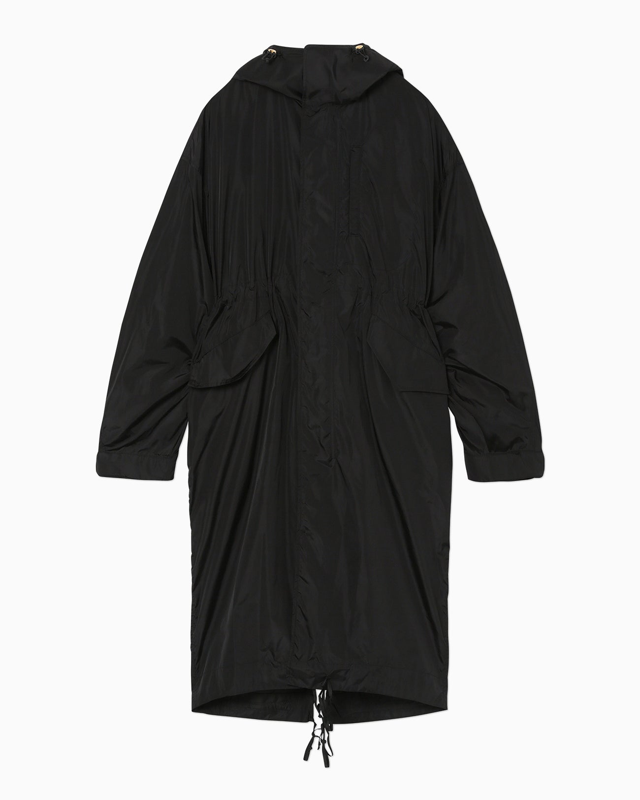 Nylon Taffeta Mods Coat - black
