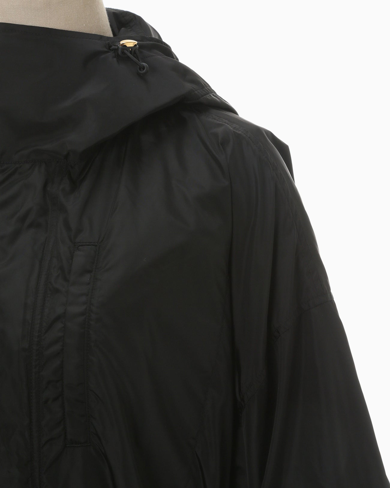Nylon Taffeta Mods Coat - black