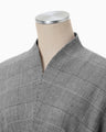 Houndstooth Geometric Plaid Dress - black