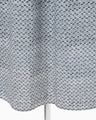 Crane Pattern Hand Printed Dress - navy