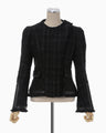 Crafted Tweed Biker Jacket - black