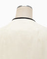 Crane Pattern Jacquard Jacket - ecru