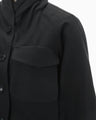Cotton Linen Twill Short Jacket - black