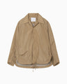 Nylon Taffeta Coach Jacket - beige