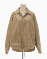 Nylon Taffeta Coach Jacket - beige
