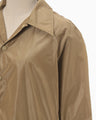 Nylon Taffeta Coach Jacket - beige