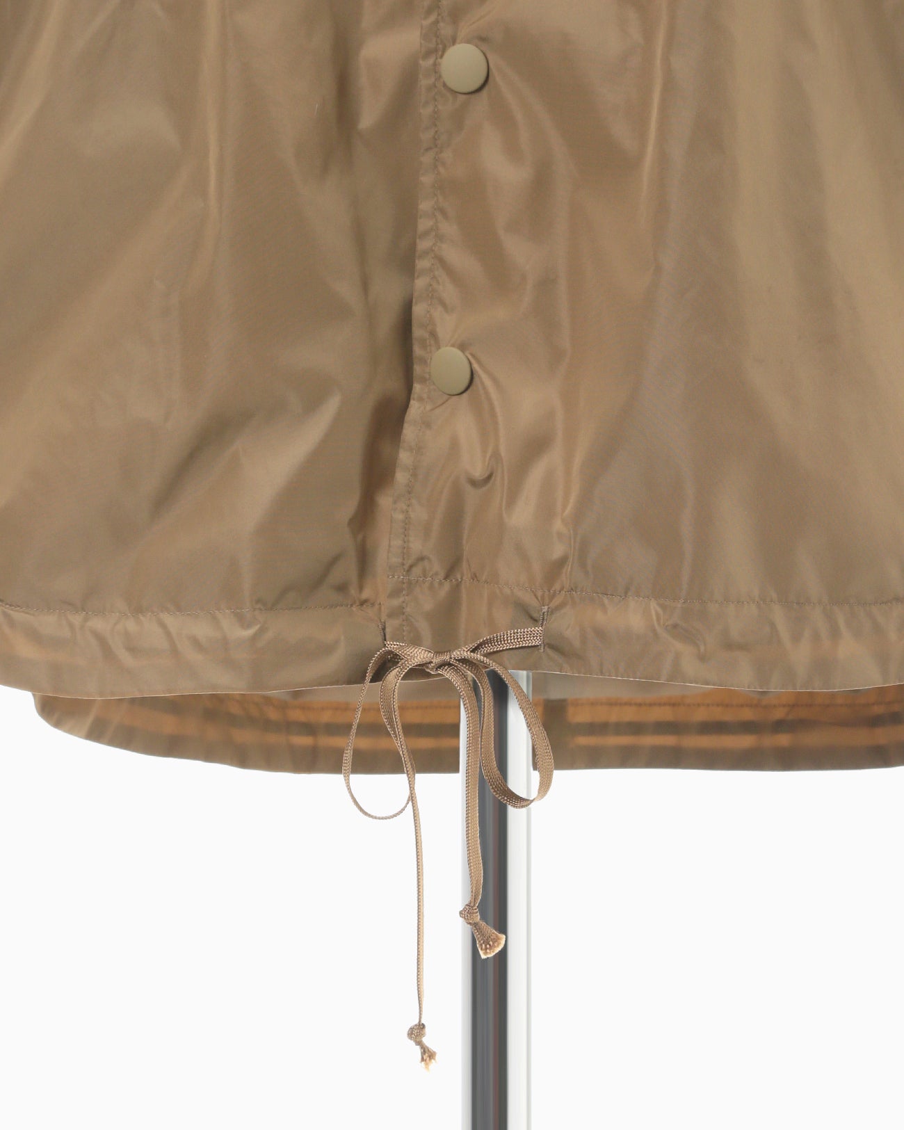 Nylon Taffeta Coach Jacket - beige