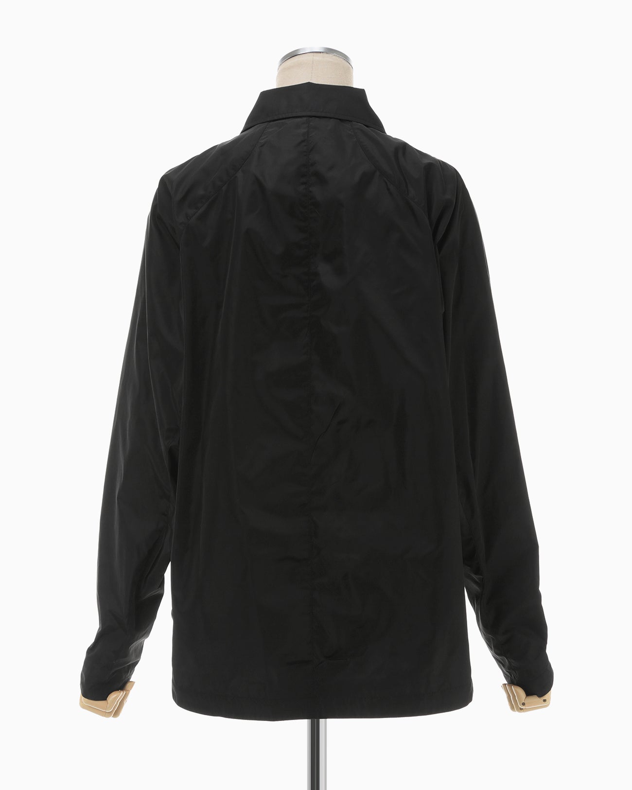 Nylon Taffeta Coach Jacket - black