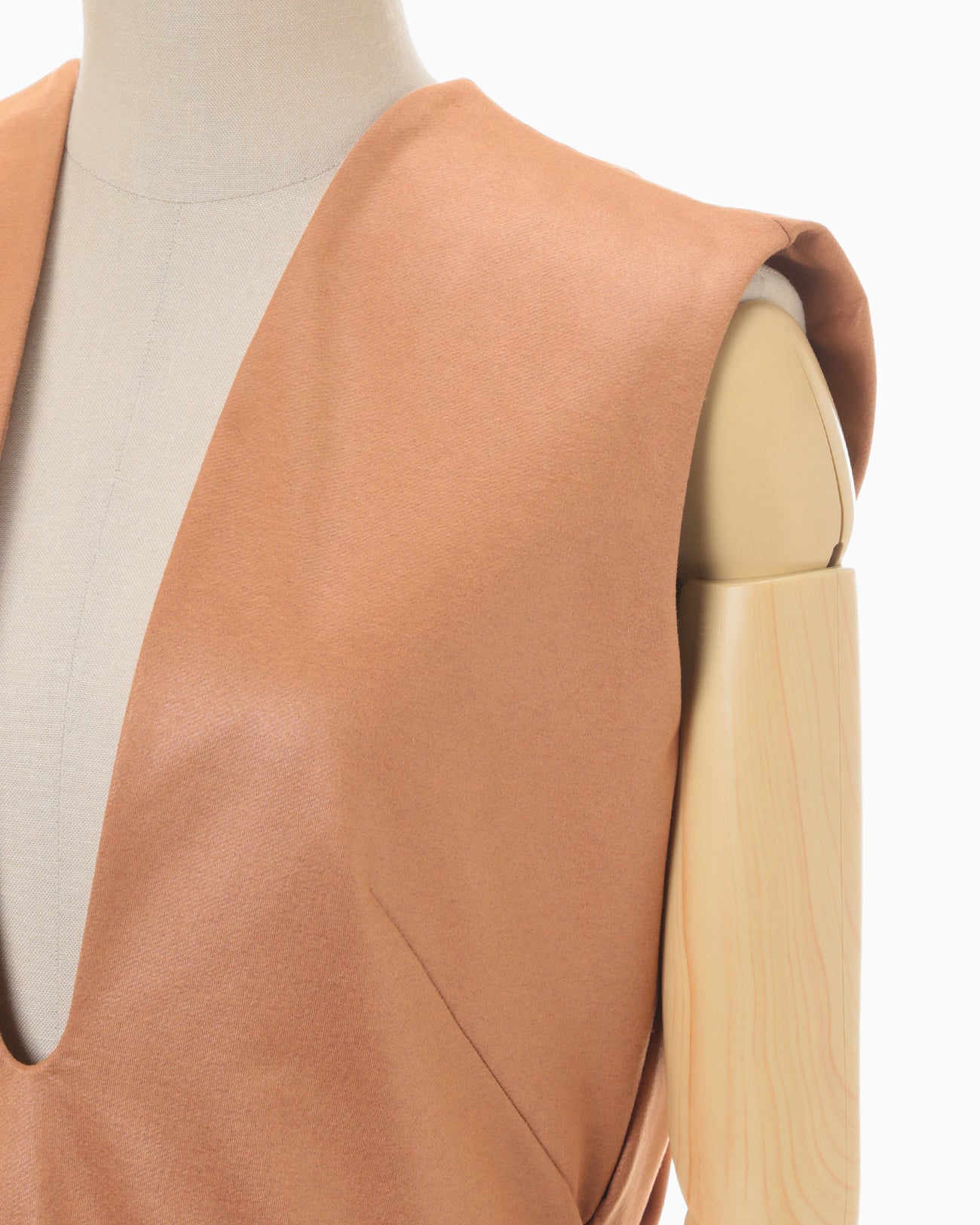 Plungded Long Sweatshirt Dress - brown