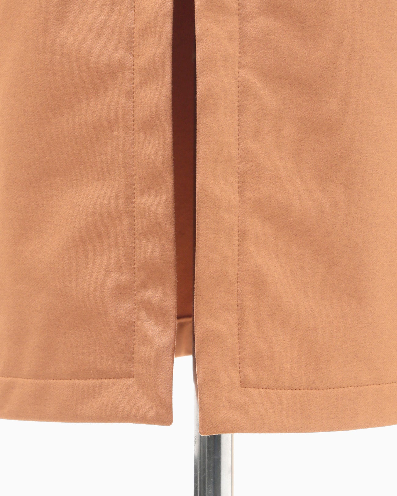 Plungded Long Sweatshirt Dress - brown